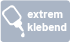 Etiketten extrem permanent klebend