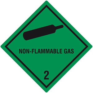 Gefahrgutetiketten Klasse 2, Unterklasse 2.2, Non-Flammable Gas - Zum Sortiment 