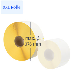 Etiketten auf Großrollen - Zum Sortiment 