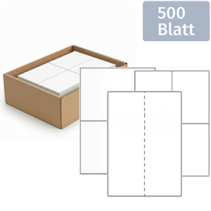 Bogenetiketten 500 Blatt Packung - Zum Sortiment 