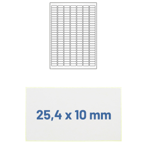 Etiketten 25 x 10 mm - Zum Sortiment 
