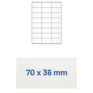 Etiketten 70 x 36 mm - Zum Sortiment 