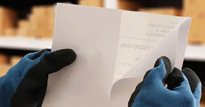 Etiketten auf Bogen mit Abziehhilfe