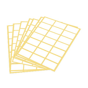 Etiketten auf Bogen - Zum Sortiment 