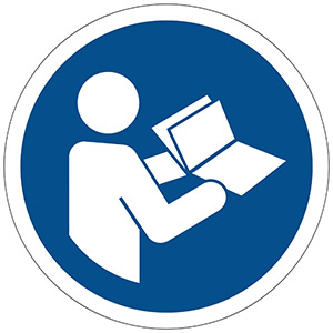 Gebrauchsanweisung beachten - Gebotszeichen (M002) - Zum Sortiment 
