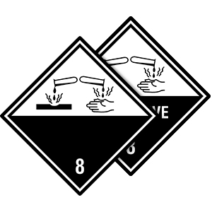 Gefahrgutetiketten Klasse 8 - Zum Sortiment 