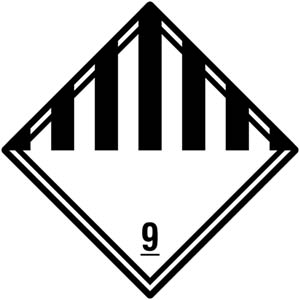 Gefahrgutetiketten Klasse 9 - Verschiedene gefährliche Stoffe und Gegenstände - Zum Sortiment 