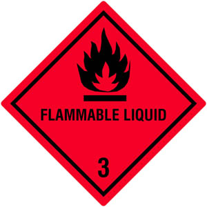 Gefahrgutetiketten Klasse 3, FLAMMABLE LIQUID - Zum Sortiment 