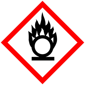 GHS-Symbole: Entzündend (oxidierend) wirkende Stoffe - Zum Sortiment 
