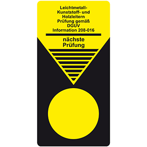 Grundplaketten "Leitern und Tritte" - verschiedene Aufdrucke - Zum Sortiment 