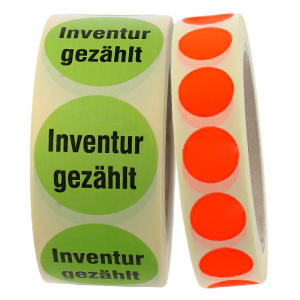 Inventuraufkleber - Zum Sortiment 