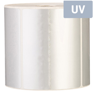 Polyester silber, glänzend, permanent klebend - Zum Sortiment 
