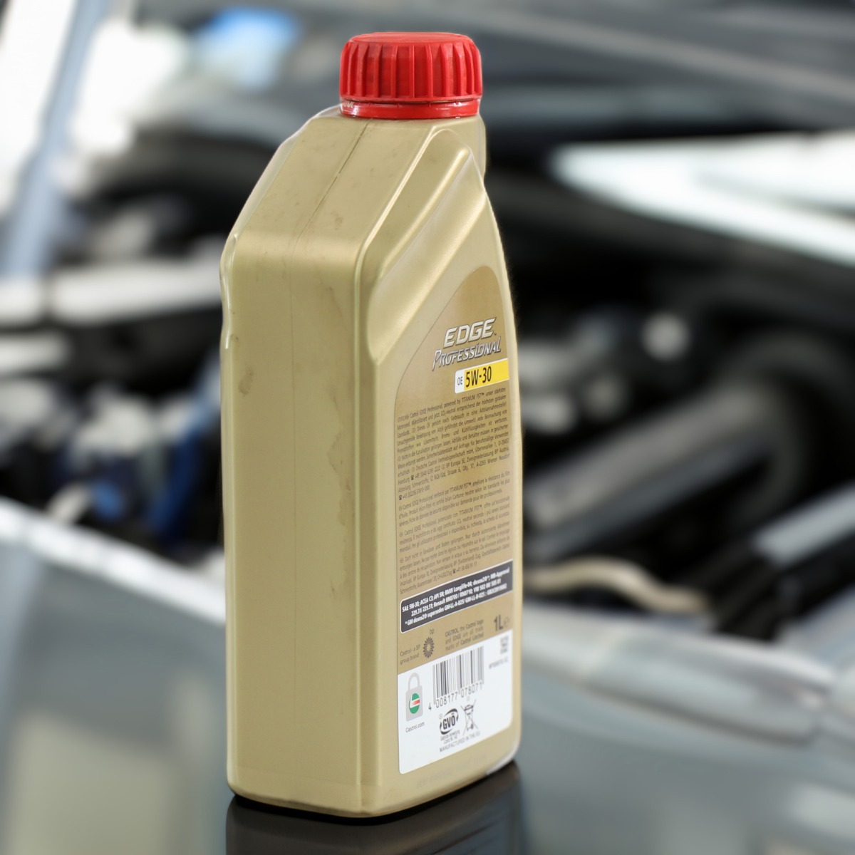 Polyethylen-Etiketten auf öligen Oberflächen