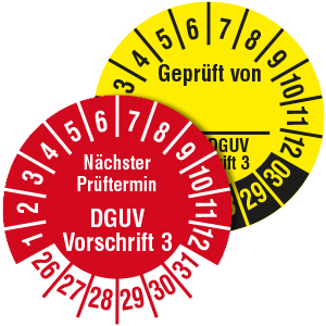 DGUV Vorschriften - auf Rolle - Zum Sortiment 