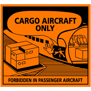 Transportaufkleber: Cargo aircraft only - Zum Sortiment 