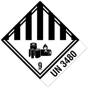 Transportaufkleber: Lithium-Ionen-Batterien (UN-Nummer 3480) - Zum Sortiment 
