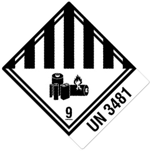 Transportaufkleber: Lithium-Ionen-Batterien (UN-Nummer 3481) - Zum Sortiment 