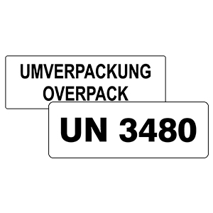 UN Etiketten rechteckig - Zum Sortiment 
