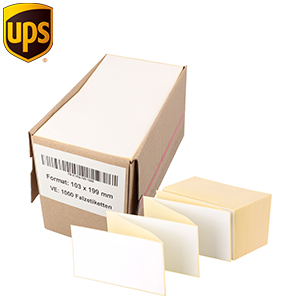 UPS Leporello Etiketten - Zum Sortiment 