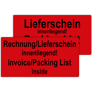 Rechnung innenliegend - Zum Sortiment 