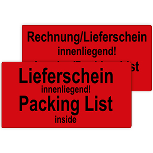 Lieferschein innenliegend - Zum Sortiment 