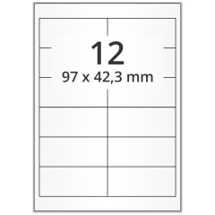 Papieretiketten, 97 x 42,3 mm - Zum Produkt