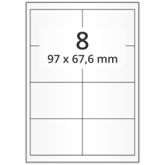Papier Etiketten, 97 x 67,6 mm - Zum Produkt