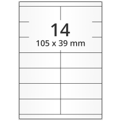 Papier Etiketten, 105 x 39 mm - Zum Produkt