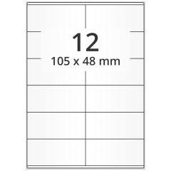 Papier Etiketten, 105 x 48 mm - Zum Produkt