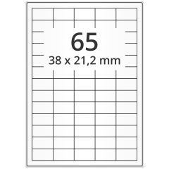 Papier Etiketten, 38 x 21,2 mm - Zum Produkt