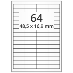 Papier Etiketten, 48,5 x 16,9 mm - Zum Produkt