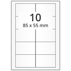 Papier Etiketten, 85 x 55 mm - Zum Produkt