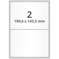 Papier Etiketten, 199,6 x 143,5 mm - Zum Produkt