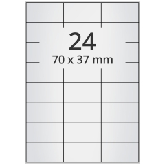 Polyester Etiketten, silber, 70 x 37 mm - Zum Produkt
