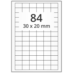 Polyester Etiketten, transparent, 30 x 20 mm - Zum Produkt