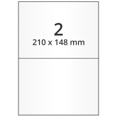 Polyester Etiketten, transparent, 210 x 148 mm - Zum Produkt