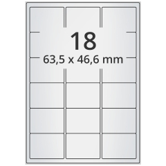 Polyester Etiketten, silber, 63,5 x 46,6 mm - Zum Produkt