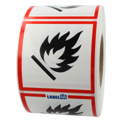 GHS-Etikett, GHS 02, Klasse 3, 100 x 100 mm - Zum Produkt