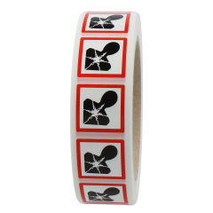 GHS-Etikett, GHS 08, Gesundheitsgefährdend, 25 x 25 mm - Zum Produkt
