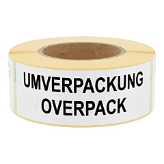 Umverpackung / Overpack Etiketten, Papier, 150 x 50 mm - Zum Produkt