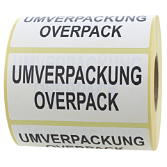 Umverpackung / Overpack Etiketten, Papier, 100 x 50 mm - Zum Produkt
