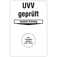 Grundplakette Betriebsmittelprüfung, 76,2 x 50,8 mm - Zum Produkt