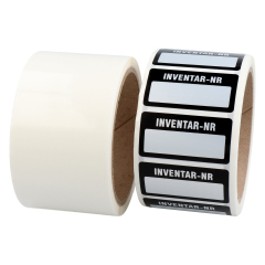 Inventaretiketten, Polyester, 50,8 x 25,4 mm - Zum Produkt