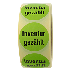 Inventuretiketten, Papier, Ø 50 mm - Zum Produkt