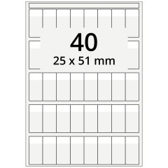 Kabeletiketten, Polyester, 25 x 51 mm - Zum Produkt