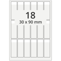 Kabeletiketten, Polyester, 30 x 90 mm - Zum Produkt