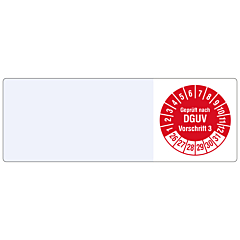 Kabelprüfplakette, 2026-2031, Polyethylen, 25 x 70 mm - Zum Produkt