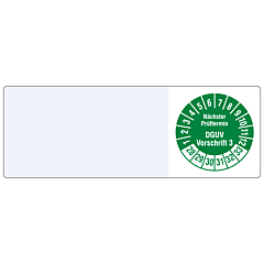 Kabelprüfplakette, 2028-2033, Polyethylen, 25 x 70 mm - Zum Produkt