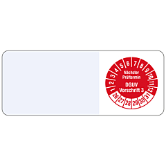 Kabelprüfplakette, 2026-2031, Polyethylen, 20 x 50 mm - Zum Produkt