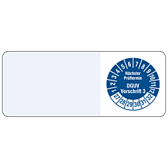 Kabelprüfplakette, 2027-2032, Polyethylen, 20 x 50 mm - Zum Produkt